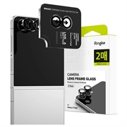 Samsung Galaxy Z Flip8 Ringke Kamera Linse Beskyttelse Herdet Glass - 2 Stk. - Svart