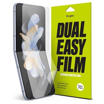 Ringke Dual Easy Film Samsung Galaxy Z Flip4 Skjermbeskytter - 2 Stk.