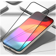 iPhone 15 Ringke TG Beskyttelsesglass - Case Friendly - Svart Kant