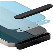 iPhone 15 Ringke TG Beskyttelsesglass - Case Friendly - Svart Kant
