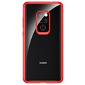 Rock Crystal Clear Huawei Mate 20 Hybrid-deksel - Rød / Gjennomsiktig