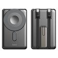 Rock P50 5-i-1 magnetisk powerbank 10000mAh - svart