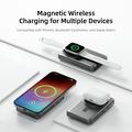 Rock P50 5-i-1 magnetisk powerbank 10000mAh - svart