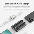Rock P50 5-i-1 magnetisk powerbank 10000mAh - svart