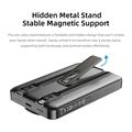 Rock P50 5-i-1 magnetisk powerbank 10000mAh - svart