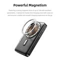 Rock P50 5-i-1 magnetisk powerbank 10000mAh - svart