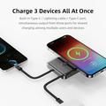 Rock P50 5-i-1 magnetisk powerbank 10000mAh - svart