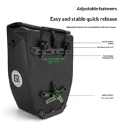 Rockbros AS-166 20l vanntett sykkelveske til bakhjulet med skulderrem - svart