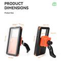 Rockbros vanntett magnetisk telefonholder for sykkel og elsykkel - 4.7"-6.9" - oransje