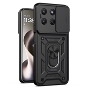 Motorola Moto G37/G37 Power/G47 Hybrid-deksel med Roterende Ring med Kameraskjold