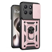 Motorola Moto G37/G37 Power/G47 Hybrid-deksel med Roterende Ring med Kameraskjold