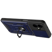 Samsung Galaxy A07 4G/5G Hybrid-deksel med Roterende Ring med Kameraskjold - Blå