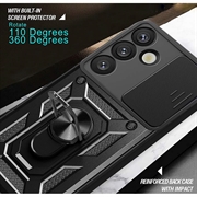 Samsung Galaxy A57 Hybrid-deksel med Roterende Ring med Kameraskjold