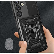 Samsung Galaxy A57 Hybrid-deksel med Roterende Ring med Kameraskjold