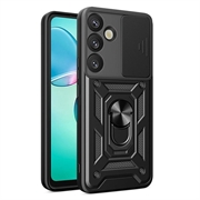 Samsung Galaxy S26 Hybrid-deksel med Roterende Ring med Kameraskjold - Svart