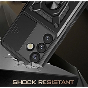 Samsung Galaxy S26 Hybrid-deksel med Roterende Ring med Kameraskjold