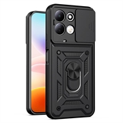 Xiaomi Redmi 17 5G/4G Hybrid-deksel med Roterende Ring med Kameraskjold - Svart