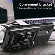 Samsung Galaxy S26+ Hybrid-deksel med Roterende Ring med Kameraskjold