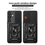 Samsung Galaxy S26+ Hybrid-deksel med Roterende Ring med Kameraskjold