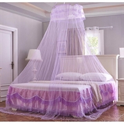 Rundt kuppelformet myggnett for 1.8m seng - Lilla