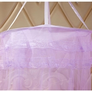 Rundt kuppelformet myggnett for 1.8m seng - Lilla