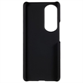 Honor 80 Pro Gummiert Plastdeksel - Svart