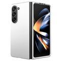 Samsung Galaxy Z Fold5 Gummiert Plastdeksel - Sølv