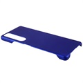 Sony Xperia 1 III Gummiert Plast Deksel - Blå