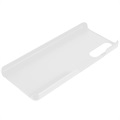 Sony Xperia 10 IV Gummiert Plast Deksel - Hvit