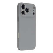 iPhone 18 Pro Max Gummiert Plastdeksel - Lysegrå