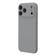 iPhone 18 Pro Max Gummiert Plastdeksel - Lysegrå