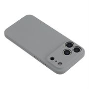 iPhone 18 Pro Max Gummiert Plastdeksel - Lysegrå
