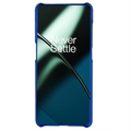 OnePlus 11 Gummiert Plast Deksel - Blå