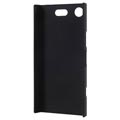 Sony Xperia XZ1 Compact gummiert plast deksel (Emballasje: Bulk) - svart
