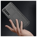Sony Xperia 10 IV Rugged Shield TPU-deksel - Svart