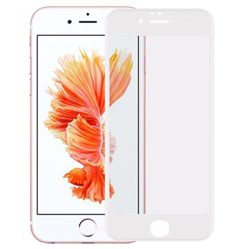 iPhone 6/6S Rurihai 4D Full Størrelse Beskyttelsesglass - Hvit