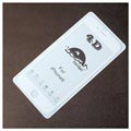 iPhone 6/6S Rurihai 4D Full Størrelse Beskyttelsesglass - Hvit