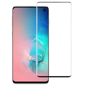 Samsung Galaxy S10 Rurihai Full Cover Beskyttelsesglass - Svart Kant