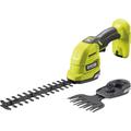 Ryobi 18V ONE+ batteridrevet 2-i-1 gressklipper og busksaks