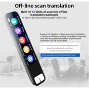 S08B Smart stemmeoversetter med 134 språk - svart