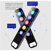 S08B Smart stemmeoversetter med 134 språk - svart