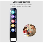 S08B Smart stemmeoversetter med 134 språk - svart