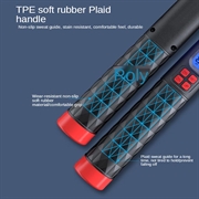 S09 Justerbart hoppetau med digital kalori- og hoppeteller - svart