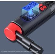 S09 Justerbart hoppetau med digital kalori- og hoppeteller - svart