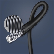 S09 Justerbart hoppetau med digital kalori- og hoppeteller - svart