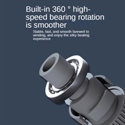 S09 Justerbart hoppetau med digital kalori- og hoppeteller - svart