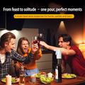 S18 Smart vinedispenser - presis skjenking fra 1-99ml, berøringsskjerm, lufting og USB-C-lading - hvit