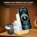 S6 3-i-1 MagSafe-lader med RGB-belysning - iPhone, Apple Watch, AirPods - hvit