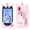S7 leketelefon med kamera for barn - 4" - rosa