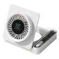 S8 sammenleggbar bordvifte med timer - hvit